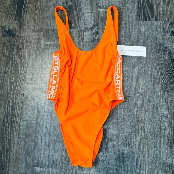 Stella McCartney***Sporty Orange One-Piece Swim**Small $425 - Picture 2 of 5